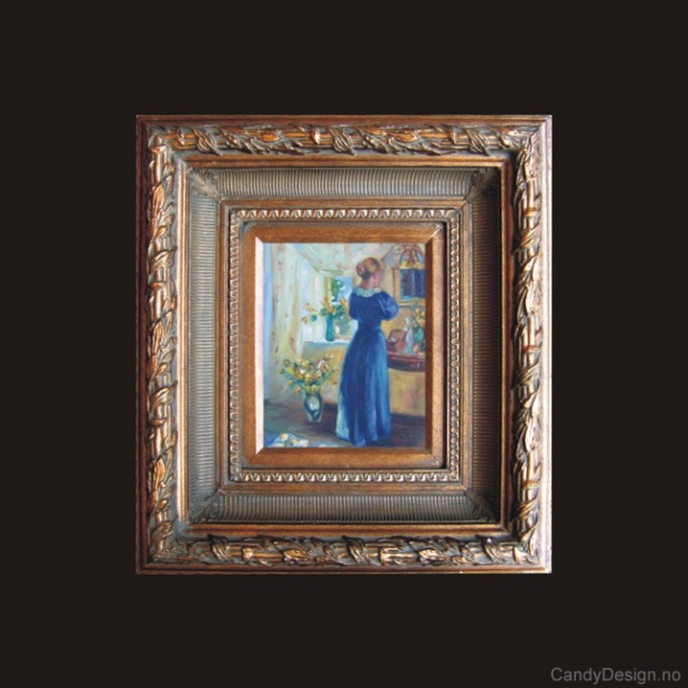 Oljemaleri  Sunshine in the Blue Room