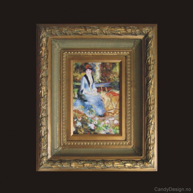 Oljemaleri  Dans les roses