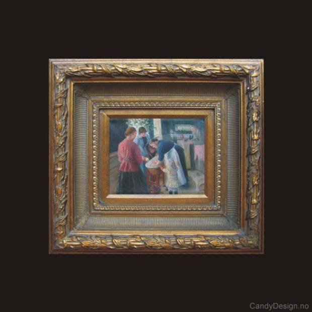 Oljemaleri  In the Bath