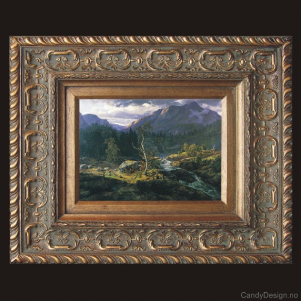 Oljemaleri  Maleri etter Johan Christian Dahl