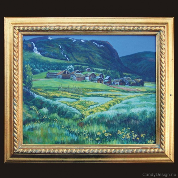 Vestlandstun i juninatt