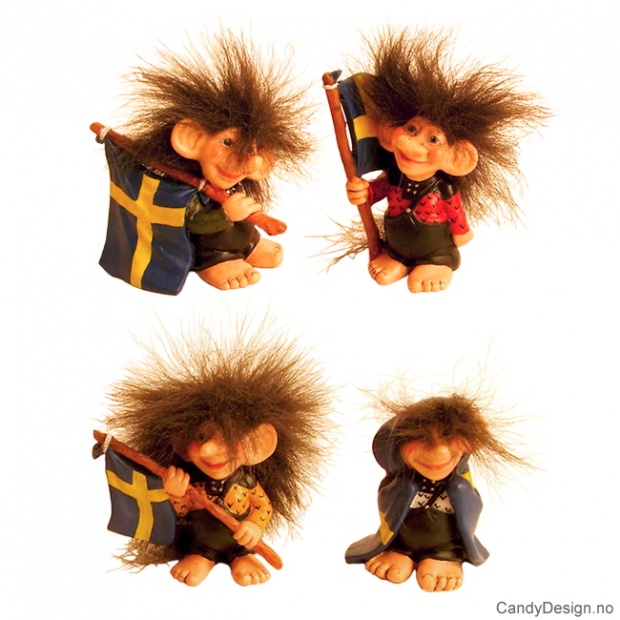 Troll med Svensk flagg