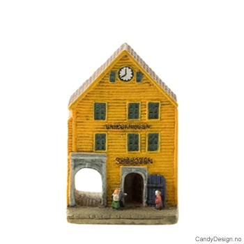 Bryggen i Bergen hus suvenir dobbel