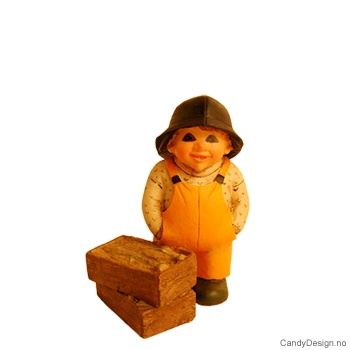 Fisker med fiskekasser