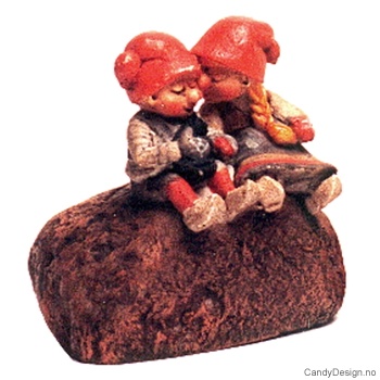 Julenisser på stein