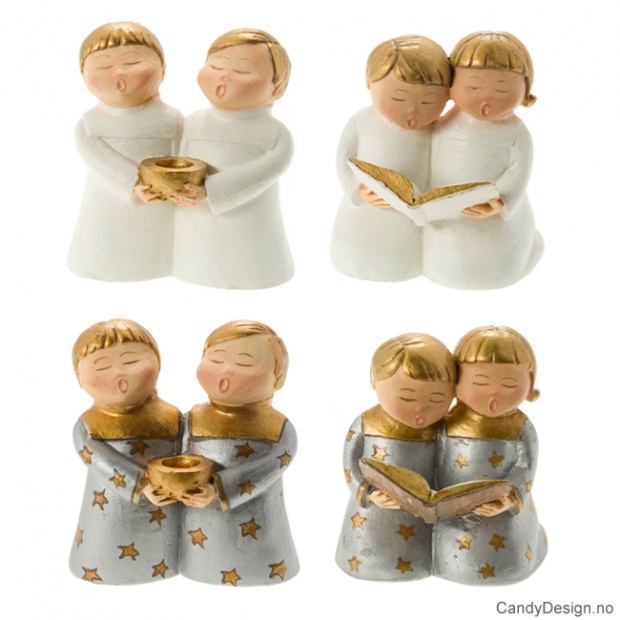 Gutter og jenter med bok mm - assortert