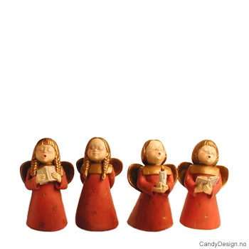 Liten syngende engel - Orange