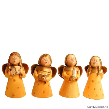 Medium Syngende engel - Gul