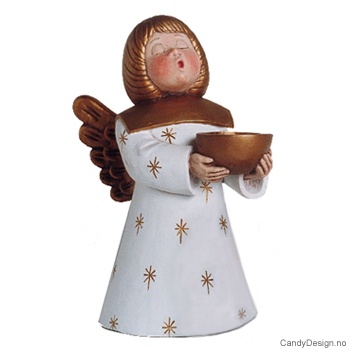 Stor englelysestake - Hvit