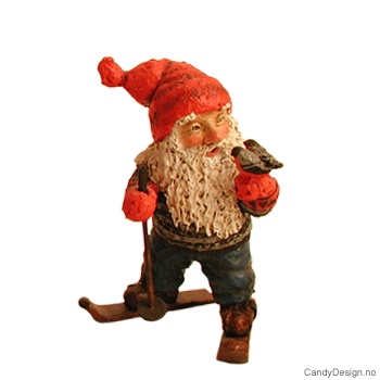 Koselig skinisse figur - Med fugler