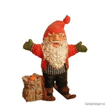 Koselig skinisse figur - Hendene ut til siden