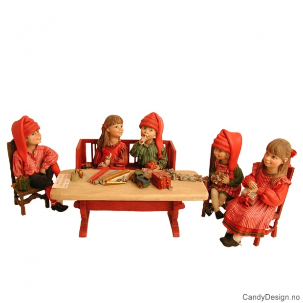 Carl larsson julebarn figurer assortert - kun figurer