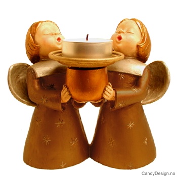 To engler med lysholder - Cognac