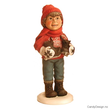 Vinterbarn - Gutt med skøyter