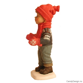 Vinterbarn - Kyssende gutt