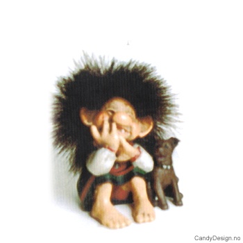 Bunadstroll  Trollpike med hund