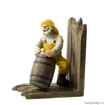 Medium fisker bokstøtte