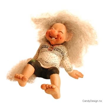 Sittende troll - Liggende bakover