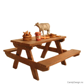 Stort rastebord for figurer