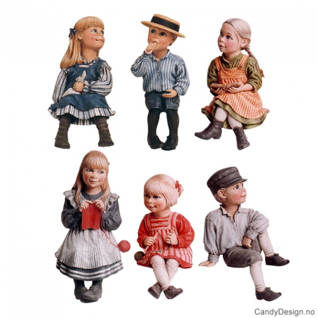 Carl Larsson barn på kant assortert