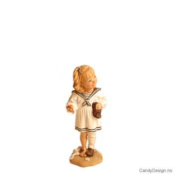 Liten matrosjente i hvitt