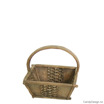 Liten firkantkorg i antikk