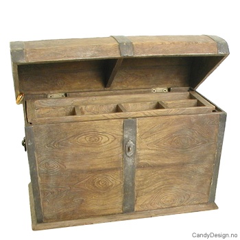 Kiste i antikk tre