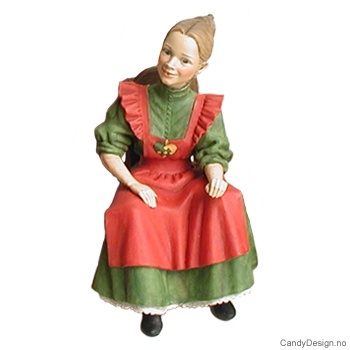 Carl Larsson sittende mor med Grønn med rød med stol