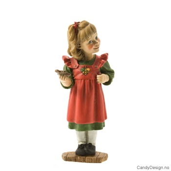 Carl Larsson pike med Grønn med rød