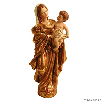 Madonna med barn - Gull/antikk