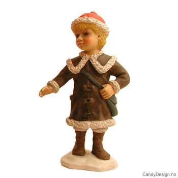 Julebarn  - Gutt med veske