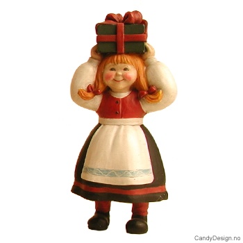 Pike med gave på hodet