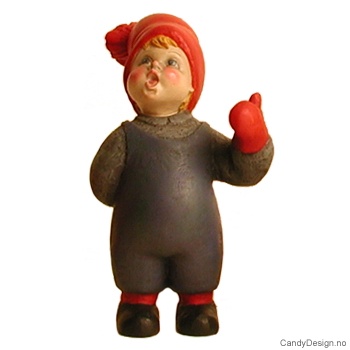 Gutt med hånd i været