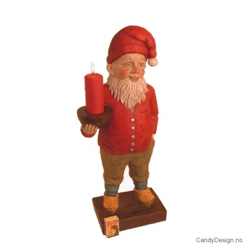 Nostalginisse i orange med lysholder