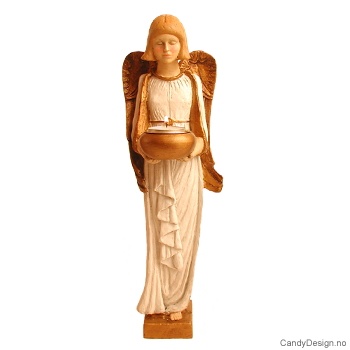 Stor engel med telys