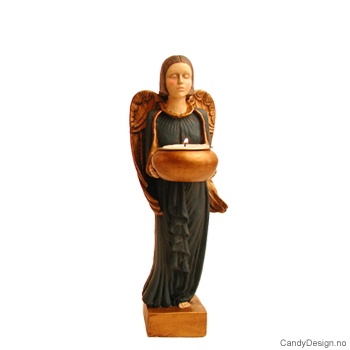 Liten engel med telys