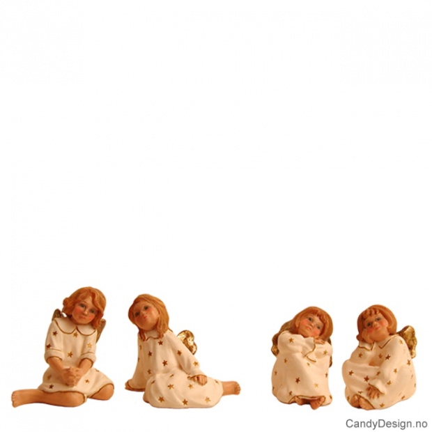 Små engler - sittende - Offwhite