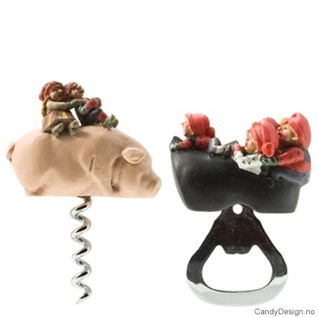 Nisser i seng med mer på opptrekkere