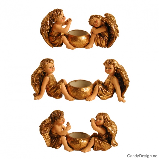 Engel telysestake gull assortert