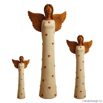 3 engler i sett (brune hjerter)