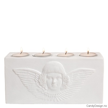 Avlang Lysestake med stort englehode