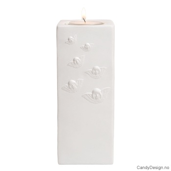 Høy lysestake med engler