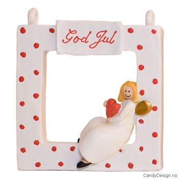 Engler i vindu - hvite