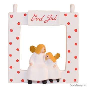 Engler i vindu - hvite