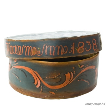 Medium boks i blått