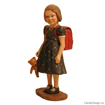 Pike i blått med bamse