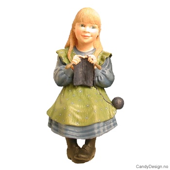 Sittende Carl Larsson Strikkende pike