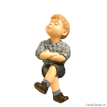 Carl Larsson barn - Gutt med armene i kors