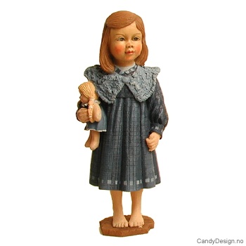 Carl Larsson figur  Pike med dukke i arm