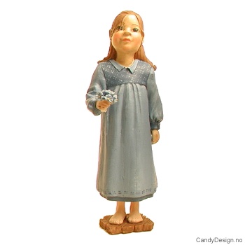 Carl Larsson figur  Pike med blomsterbukett